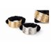 Резинка для волос "Metallic ring", премиум дизайн, атласная ткань
